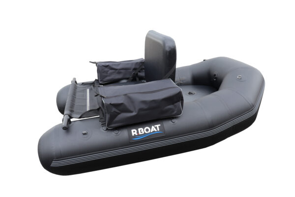 Float tube RBOAT avec les sacoches pour pêche en fond blanc